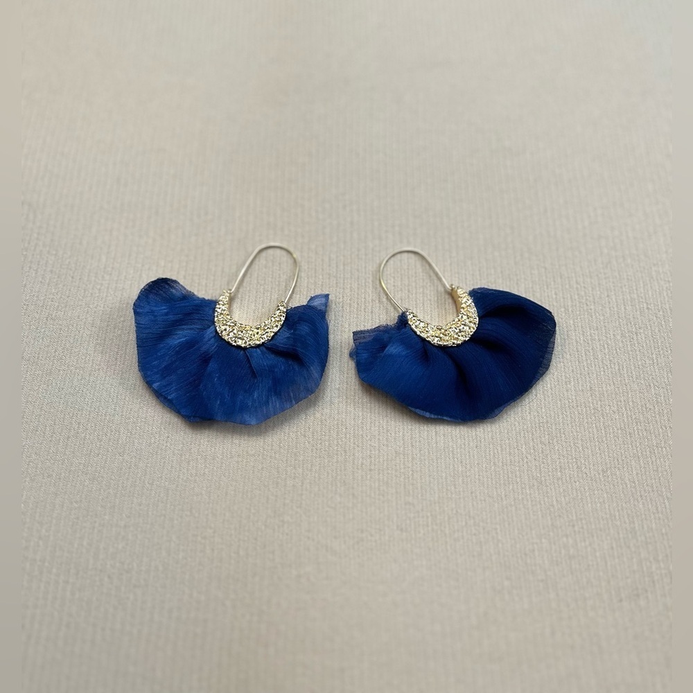 Blue Petal Earrings